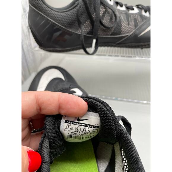 Nike Rival S Black Track Cleats Athletic Shoes *No Spikes Men’s 11.5 - Picture 4 of 13